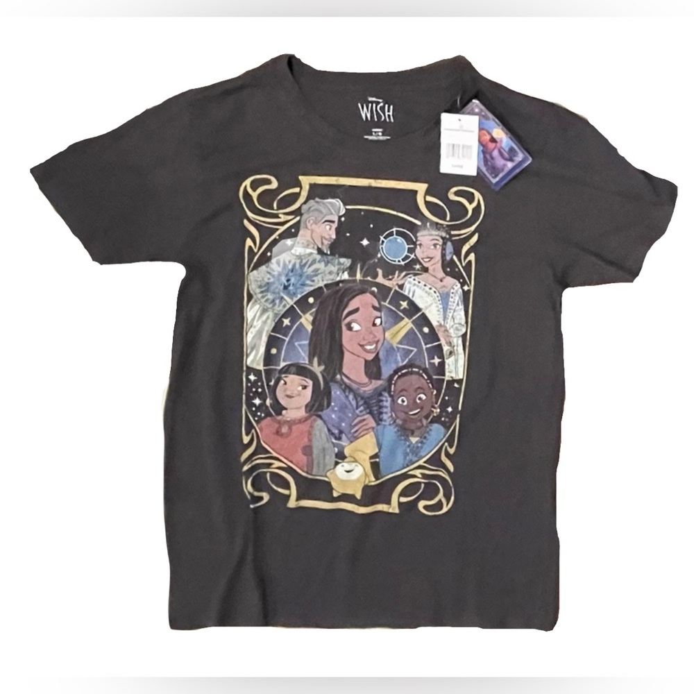 Disneys Wish Charcoal t shirt size large